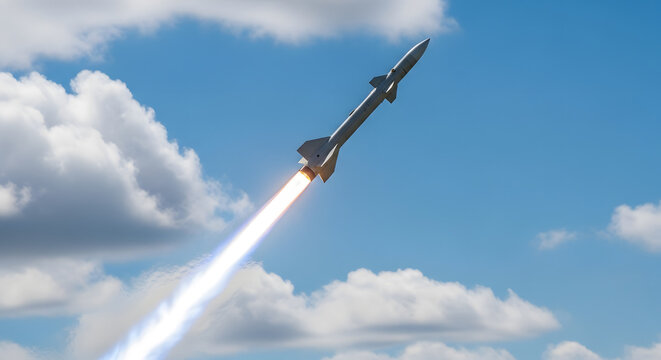 Missile Launching into the Sky