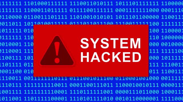 System Hacked message program code