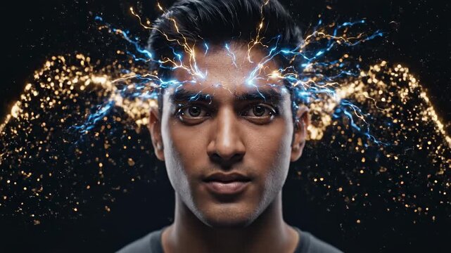 Brain Power Unleashed - A Visual Symphony of Human Intellect.