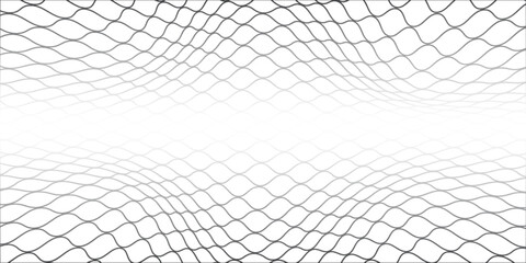 Mesh texture for fishing net. Seamless pattern for sportswear or soccer goal, volleyball net, basketball hoop, hockey, athletics. Abstract, sport, modern mesh background. © Rania