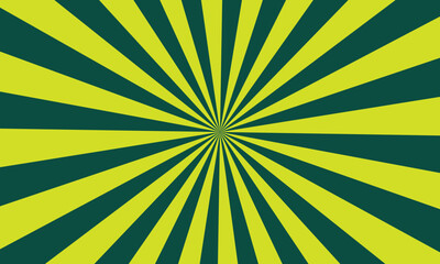 Obraz premium A lively green and bright yellow sunburst pattern radiates from a central point