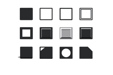 Generation icon image double solid cutout stroke primitive mask simple vector clip