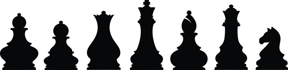 Chess pieces silhouette © Purple 1