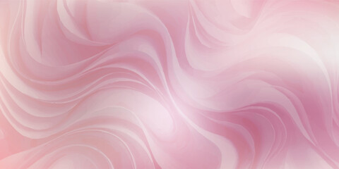 Obraz premium Soft flowing pink and white abstract background with elegant wavy patterns.