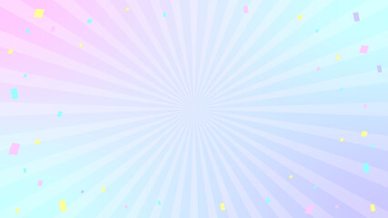 ネオンカラーのグラデーション　集中線 背景 16:9	