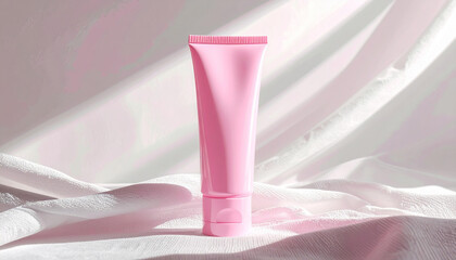 Cosmetic Squeeze Tube Mockup &ndash; Dermatology Skincare Branding Template