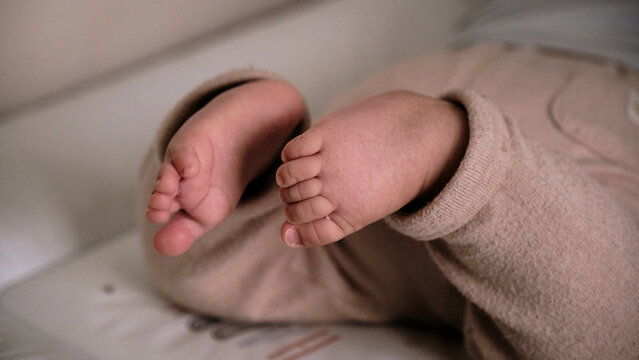 Foto scattata ai piedi di un neonato.