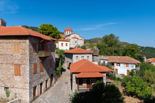 Andritsaina village view in Arcadia, Greece
