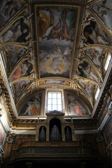 Obraz premium Santa Maria ai Monti Ceiling Fresco Art August 2024 Religious painting