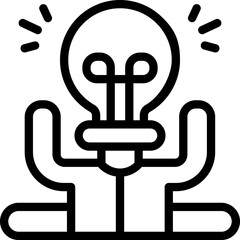 Fototapeta premium initiative line icon. Clean and minimalist vector icon for websites, mobile apps, presentations, and logos. Fully scalable and customizable for any project.