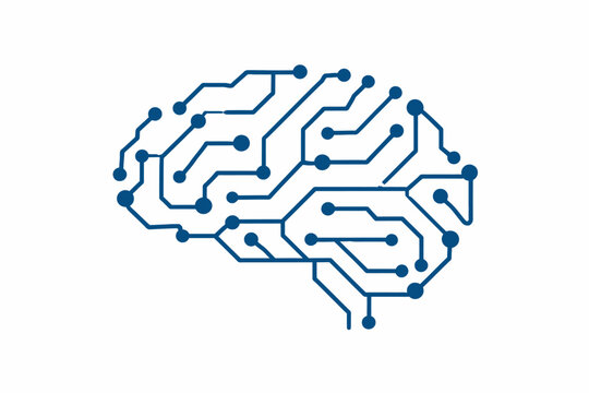 Cerebro en estilo digital geom&eacute;trico