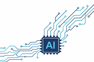 Procesador microchip con circuitos AI © Daniel