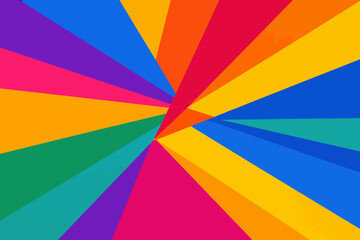 Explosión de colores geométricos © Daniel