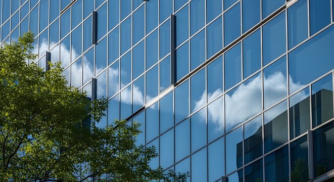 Edificios verdes sostenibles.
 edificios respetuosos con el medio ambiente objetivos de construcci&oacute;n de rascacielos verdes, medio ambiente, cero emisiones netas, sostenibilidad con &aacute;rboles para reduci