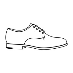 Elegant lace up shoe in minimalist style for formal occasions