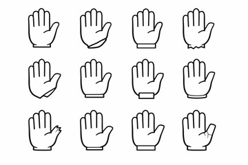 Hard simple vector generation accent outline mark icon blunt sudden firm stroke