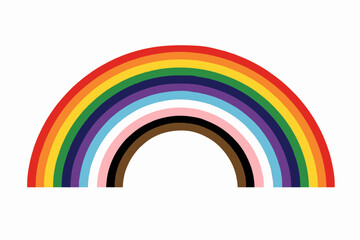 Fototapeta premium Simple rainbow colors design