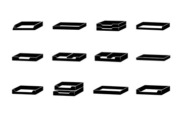 Vector practical generation image silhouette simple solution workspace solid compact tabletop icon