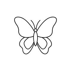Fototapeta premium Butterfly Line Art Vector