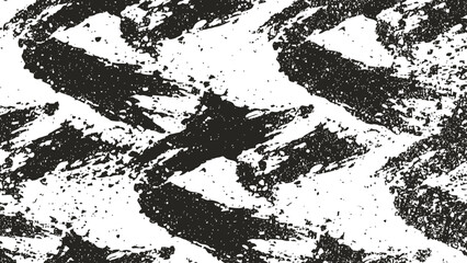 Abstract black and white grunge texture background with diagonal distressed patterns