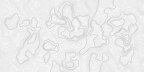 Obraz premium Geographic Topographic Map Illustration with Minimal Contour Line Texture Seamless Abstract Mountain Relief and Elevation Pattern Design