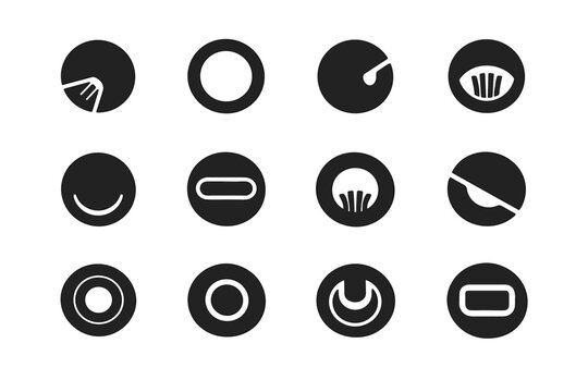 Image symbol vector pictogram minimal sign clean generation cable geometric grommet icon
