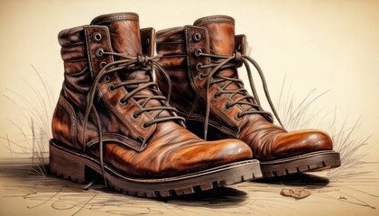 Vintage Leather Boots - A Timeless Style Statement for Any Occasion.