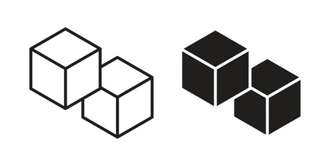 Obraz premium Sugar icon set. Linear style. Vector icons