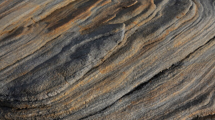 Fototapeta premium Layered rock formations texture background