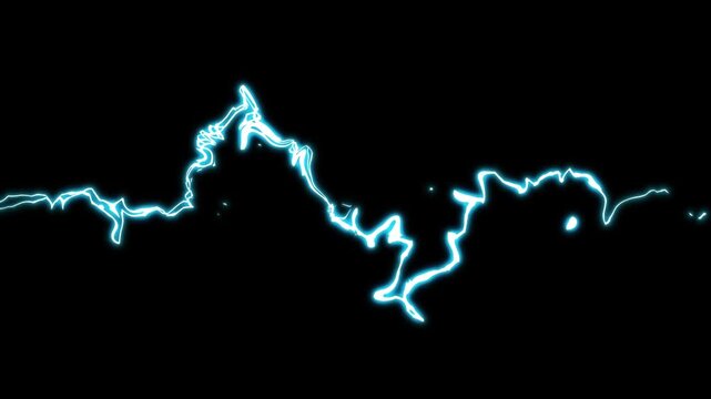 Flash FX electric energy burst animation, glowing neon lightning thunder sparks, cartoon doodle explosions and thunder flashes, 2D animated overlay on black screen for games and action scenes 4k
