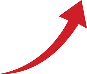 Red Curved Arrow Icon Group in Flat Style Vector, Direction Pointer Navigation Symbol Bundle Pack, Swirl Rotate Flow Sign Silhouette Outline Design