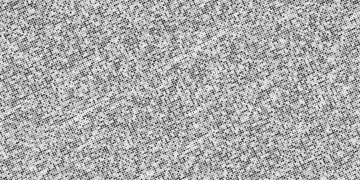 Abstract grayscale halftone dot pattern background with diagonal texture. Minimalist monochrome design suitable for backgrounds, wallpapers, printing materials, posters, packaging, and modern graphic 