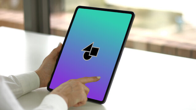 Tablet 2 Swipe Double &ndash; High Detail Touchscreen Device Presentation, Modern Screen Animation, Website and App UI UX Interface Showcase Template