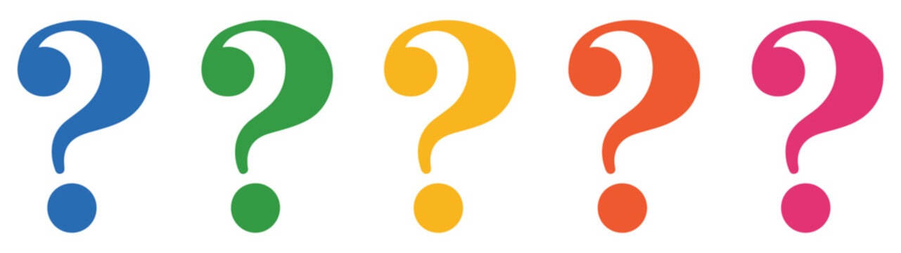 question mark help faq icon set