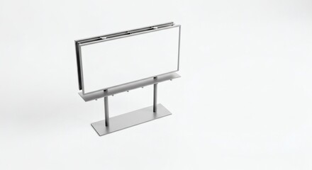 A modern outdoor billboard against a simple backdrop, perfect for advertisement display.