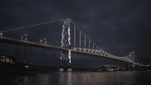 Florianopolis, Hercilio Luz suspension bridge.