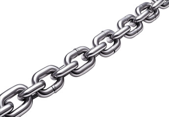Obraz premium Highresolution highdefinition simple and clean chain clipart on a white background with no shadow and a real texture