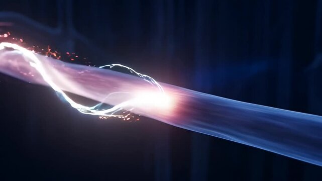 Fiber Optic Cable Data Transmission | High-Speed Internet Connectivity | Telecommunications Network Technology | Digital Information Flow