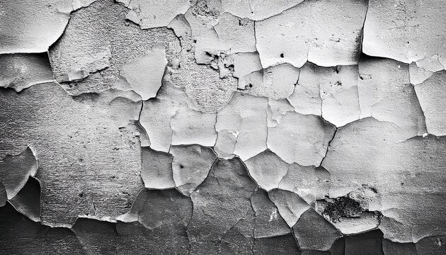 grungy grey whiite cracked scratched rough wall texture grunge damage stain background gray dirty old crack broken concrete wall monochrome black and white