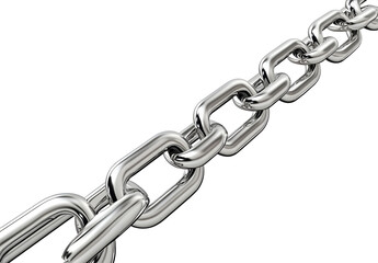Obraz premium An ultrarealistic highresolution image of stainless steel chains on a white background The chains should be in straight lines with no curves or flourishes and ha