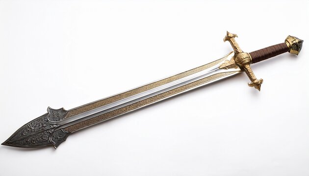 broadsword isolated on white background