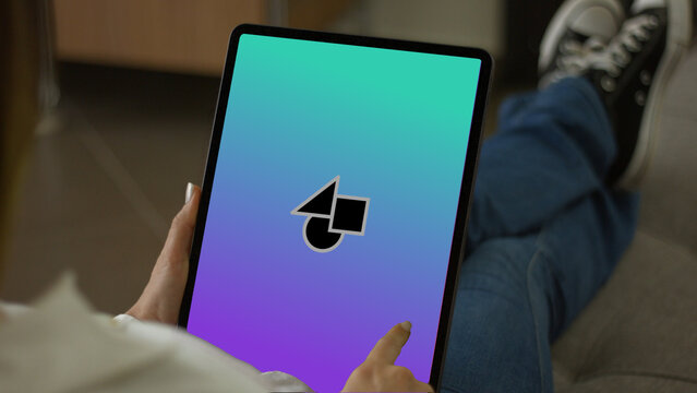 Tablet 24 Swipe Single &ndash; High Detail Touchscreen Device Presentation, Modern Screen Animation, Website and App UI UX Interface Showcase Template