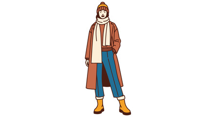 Vector illustration of a cartoon girl superhero wearing a red and blue dress costume