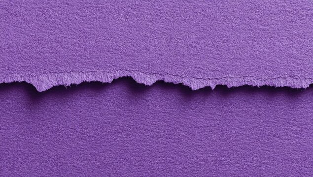 Torn purple paper texture background with rough edges.