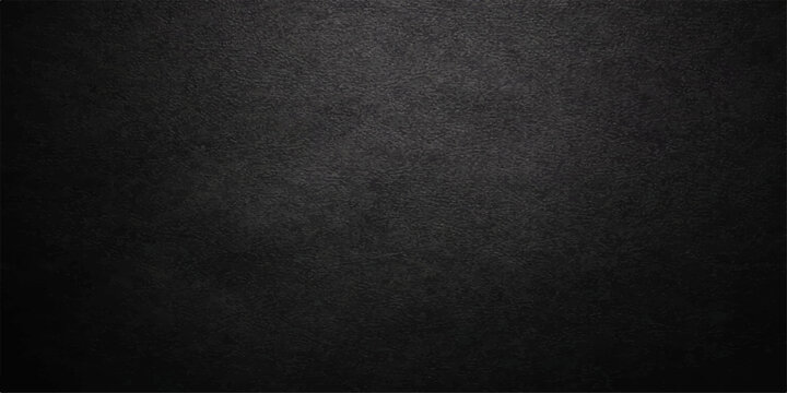 Rough black paper background with a dark grunge texture and a vintage weathered surface provides a blank charcoal material backdrop for a minimalist gray canvas wall pattern