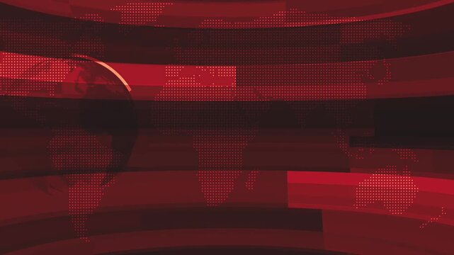 4K Breaking News Red Broadcast Background Animation with Dynamic Studio Light Effects, Live Television Intro, Modern Media Channel Backdrop Loop