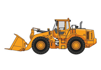 Front End Loader Heavy Machinery Equipment. © diyah