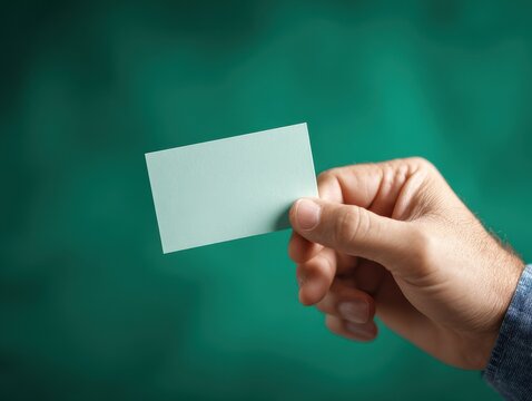 shareholder voting card isolated isolated on a green background