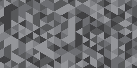vector poly triangle texture geometric pattern triangular. Dark Gray vector cover in polygonal style. Geometric camouflage seamless pattern. © coal digger