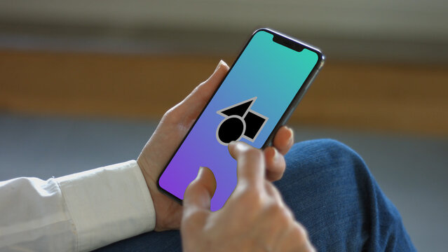 Mobile 20 Zoom In &ndash; High Detail Smartphone Screen Presentation, Touch Swipe Scroll Tap Animation, Vertical App UI UX Interface Showcase Template